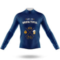 Brewtiful - Navy - Men's Cycling Kit-Long Sleeve Jersey-Global Cycling Gear