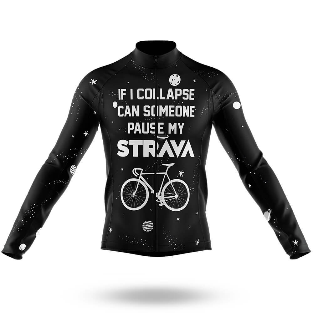 Pause My Strava V5 - Men's Cycling Kit-Long Sleeve Jersey-Global Cycling Gear