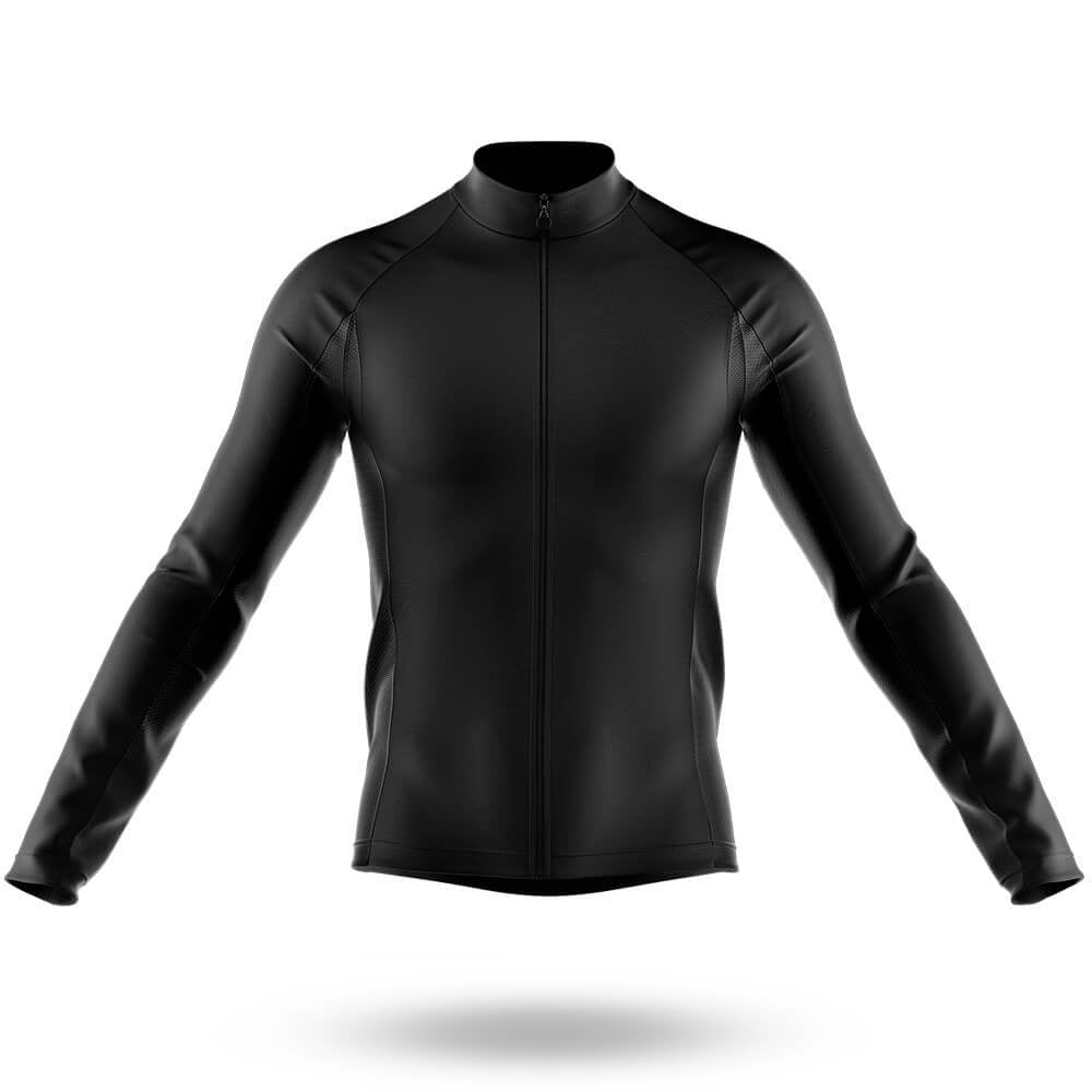 Basic Black - Men's Cycling Kit-Long Sleeve Jersey-Global Cycling Gear