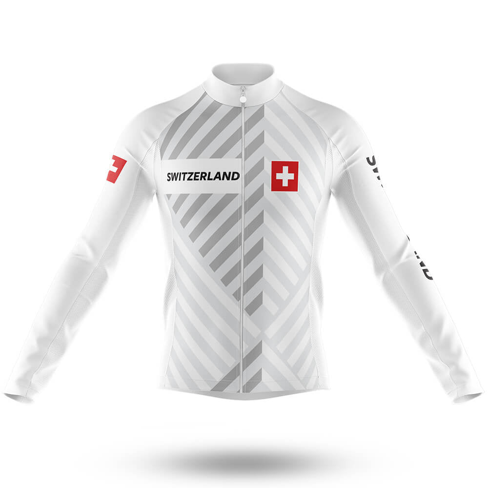 Switzerland S17 - Men's Cycling Kit-Long Sleeve Jersey-Global Cycling Gear