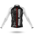 Pedal Power V5 - Men's Cycling Kit-Long Sleeve Jersey-Global Cycling Gear