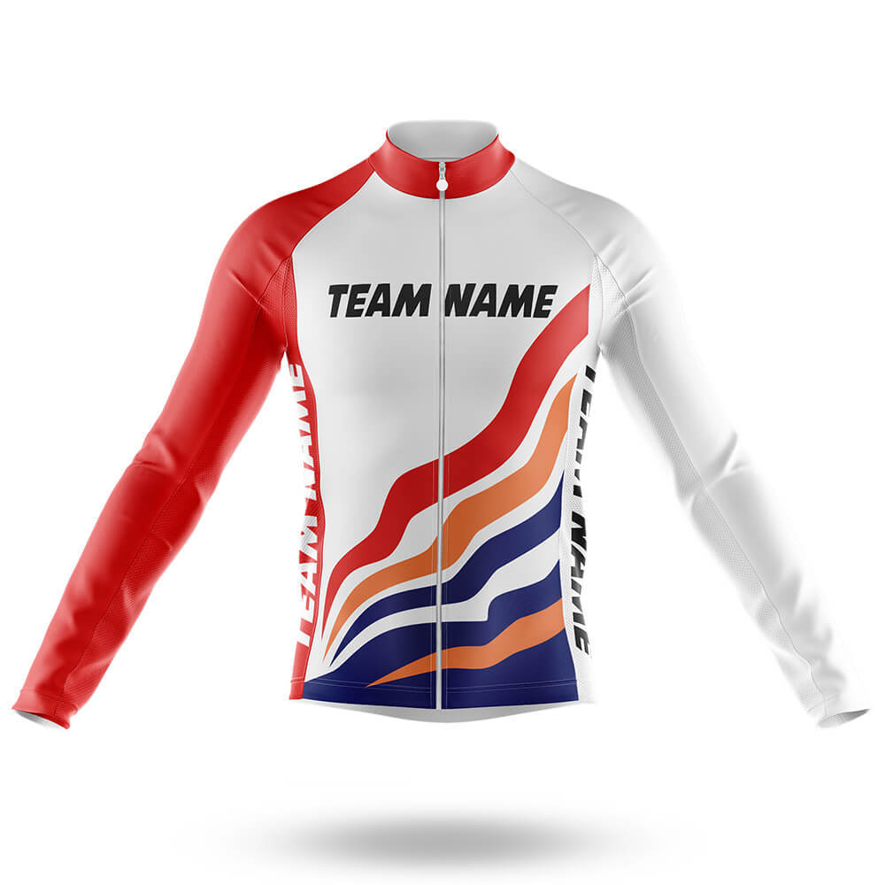 Custom Team Name M14 - Men's Cycling Kit-Long Sleeve Jersey-Global Cycling Gear