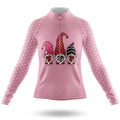 Gnomes Valentines - Women's Cycling Kit-Long Sleeve Jersey-Global Cycling Gear