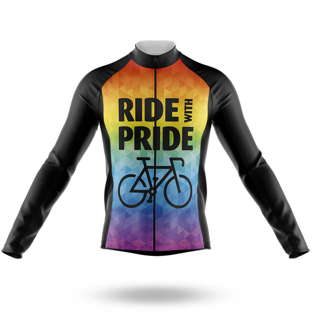 Ride With Pride V3 - Men's Cycling Kit-Long Sleeve Jersey-Global Cycling Gear