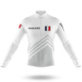 Française S5 White - Men's Cycling Kit-Long Sleeve Jersey-Global Cycling Gear