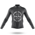 Papa The Legend - Men's Cycling Kit-Long Sleeve Jersey-Global Cycling Gear