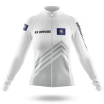 New Hampshire S4 White - Women - Cycling Kit-Long Sleeve Jersey-Global Cycling Gear