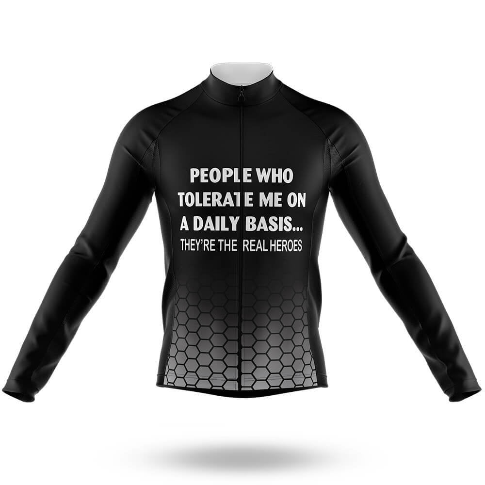 Real Heroes - Men's Cycling Kit-Long Sleeve Jersey-Global Cycling Gear