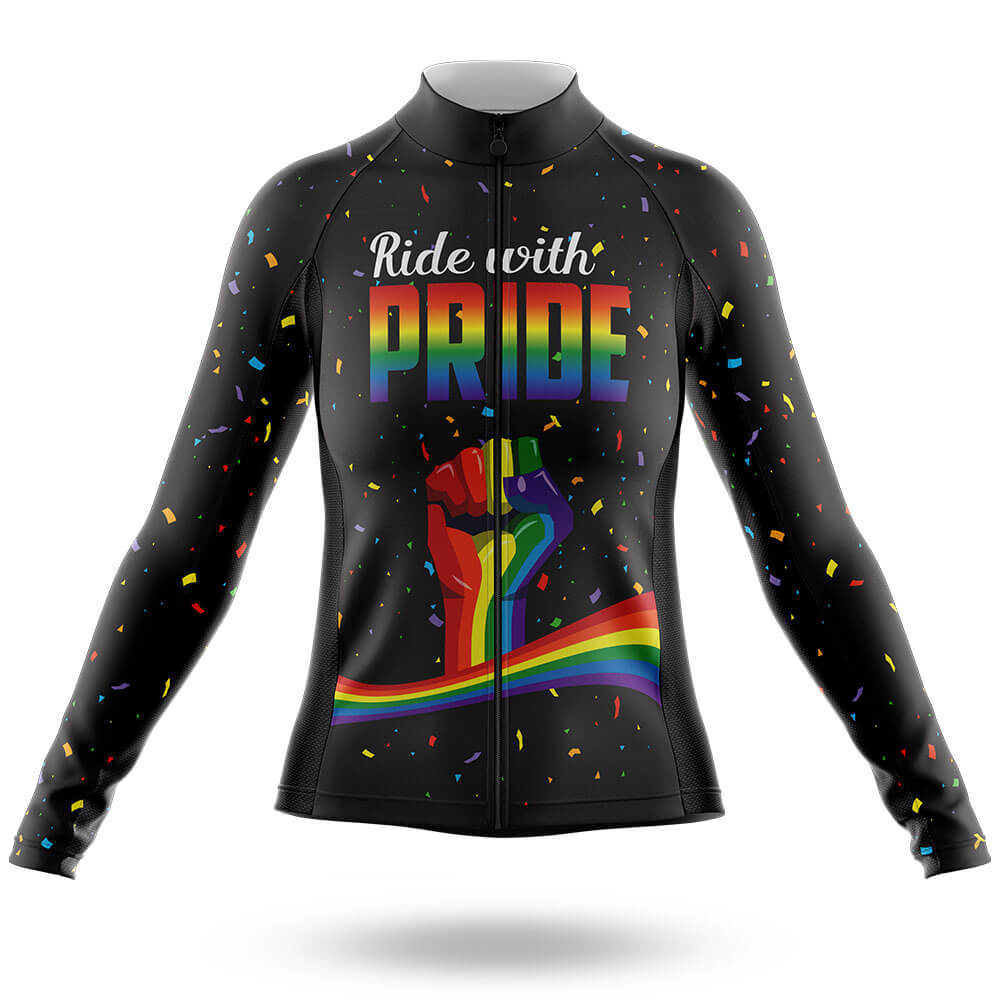 Ride With Pride V2 - Women - Cycling Kit-Long Sleeve Jersey-Global Cycling Gear