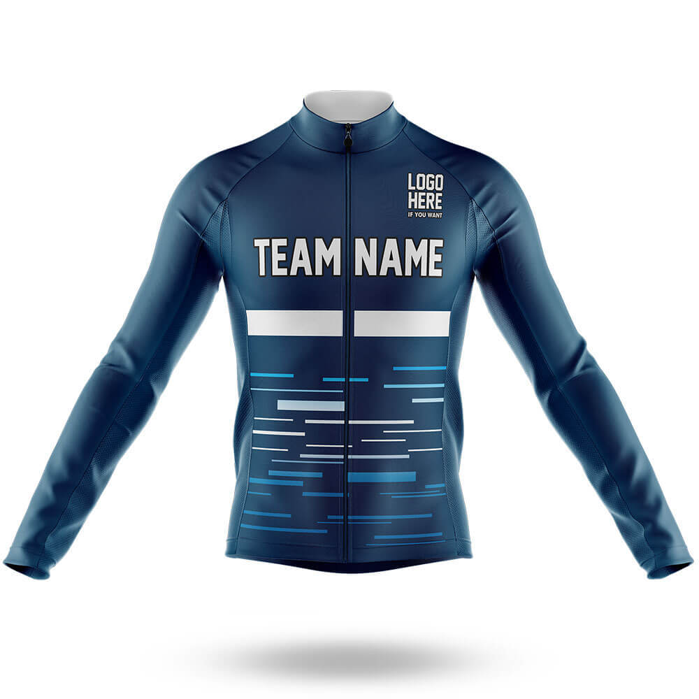 Custom Team Name S8 - Men's Cycling Kit-Long Sleeve Jersey-Global Cycling Gear