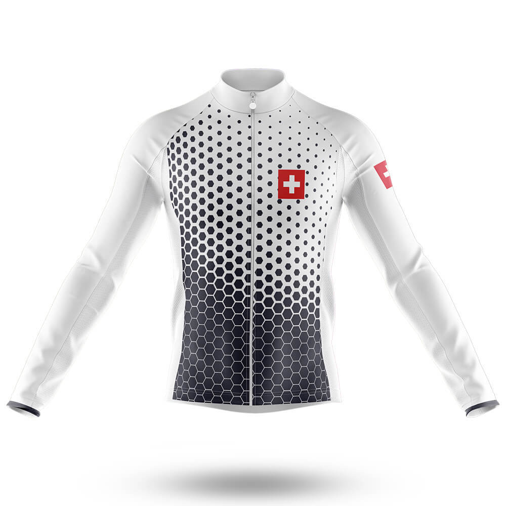 Switzerland S15 - Men's Cycling Kit-Long Sleeve Jersey-Global Cycling Gear