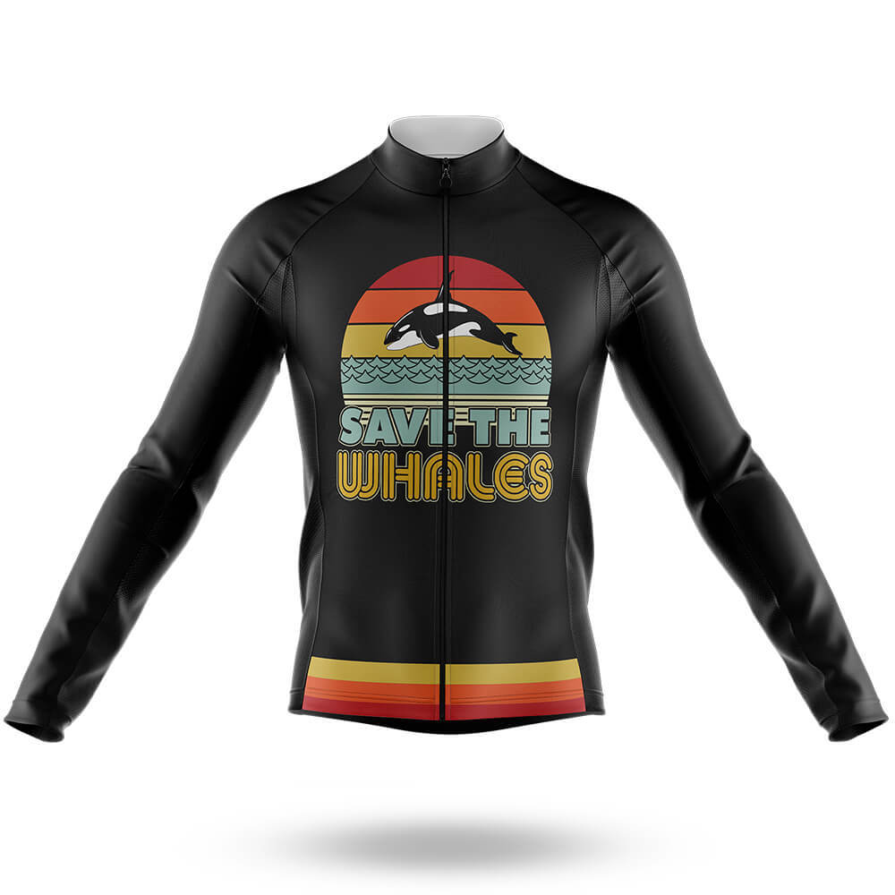 Whales - Men's Cycling Kit-Long Sleeve Jersey-Global Cycling Gear