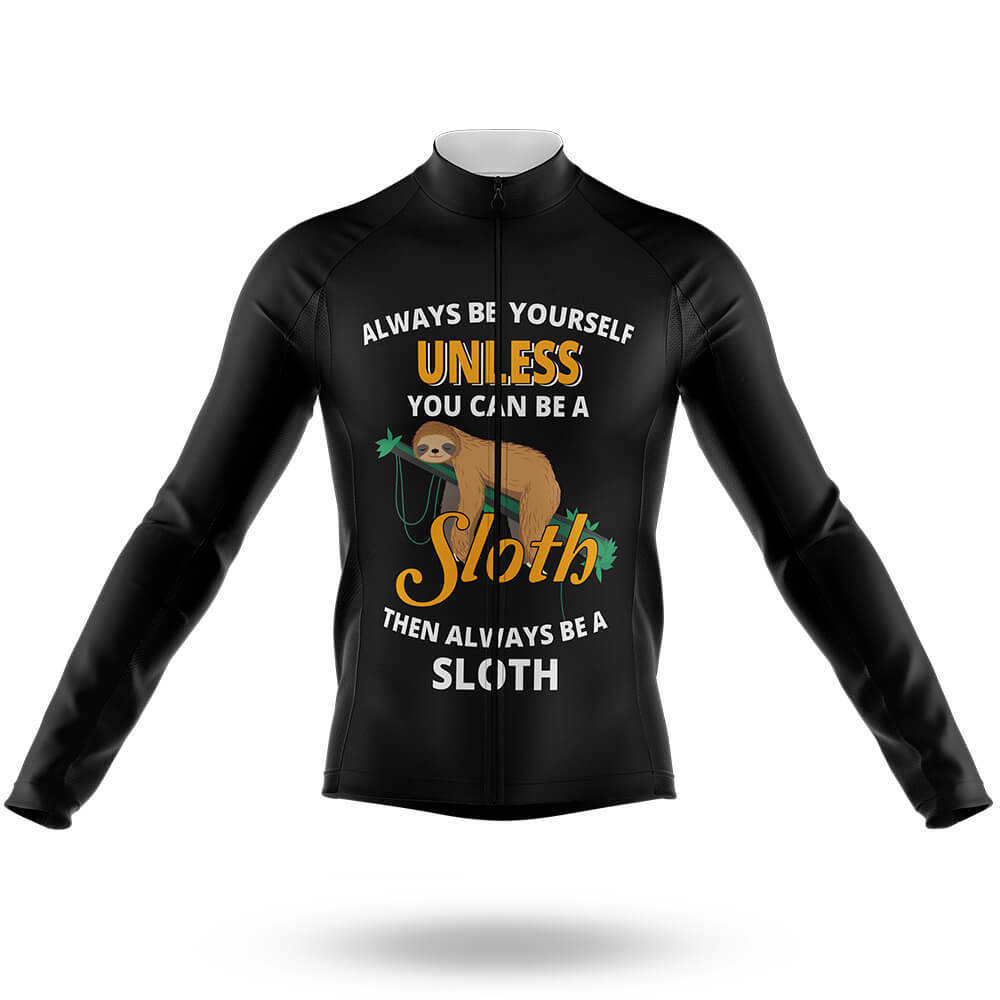 Be A Sloth - Men's Cycling Kit-Long Sleeve Jersey-Global Cycling Gear