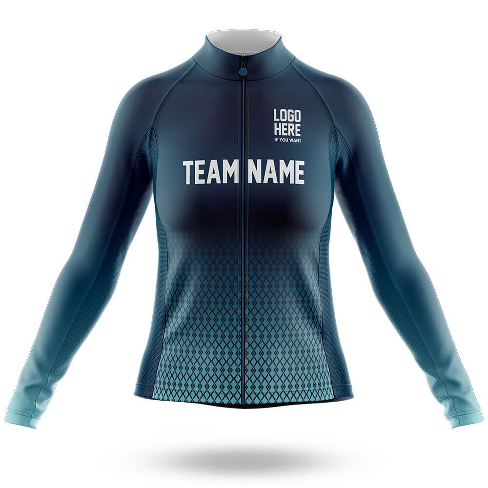 Custom Team Name S1 - Women's Cycling Kit-Long Sleeve Jersey-Global Cycling Gear