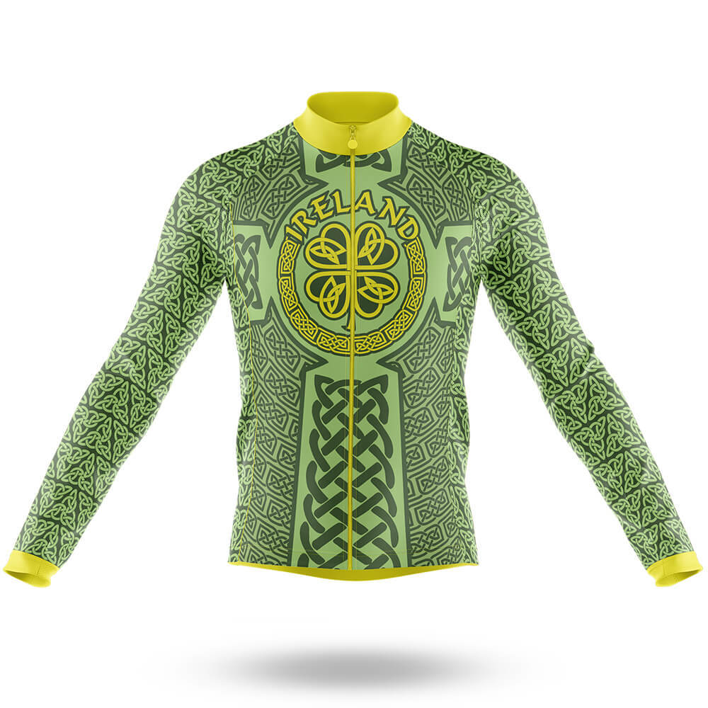 Ireland Celtic Knot - Men's Cycling Kit-Long Sleeve Jersey-Global Cycling Gear