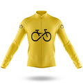 Bike Forever - Yellow - Men's Cycling Kit-Long Sleeve Jersey-Global Cycling Gear