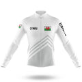 Cymru S5 White - Men's Cycling Kit-Long Sleeve Jersey-Global Cycling Gear