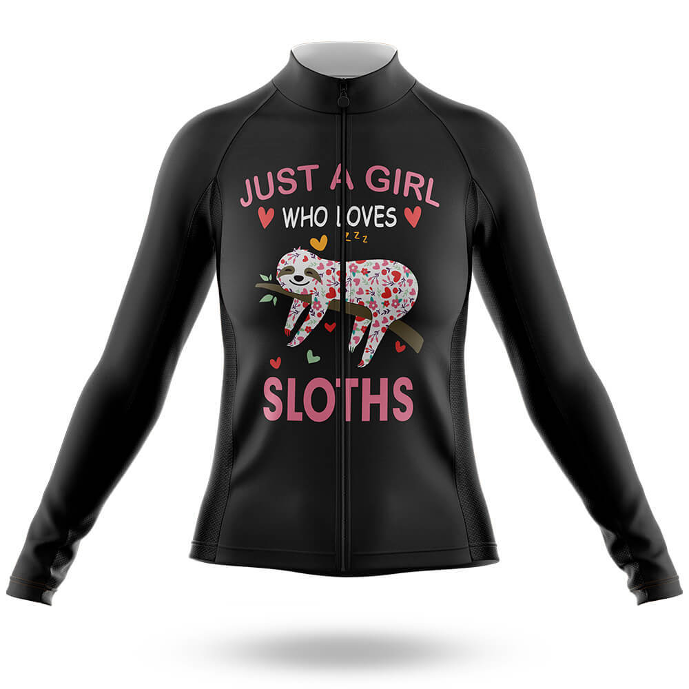 Love Sloths - Women - Cycling Kit-Long Sleeve Jersey-Global Cycling Gear
