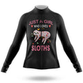 Love Sloths - Women - Cycling Kit-Long Sleeve Jersey-Global Cycling Gear