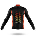 Retro Bike - Men's Cycling Kit-Long Sleeve Jersey-Global Cycling Gear