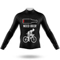 Need Beer - Men's Cycling Kit-Long Sleeve Jersey-Global Cycling Gear