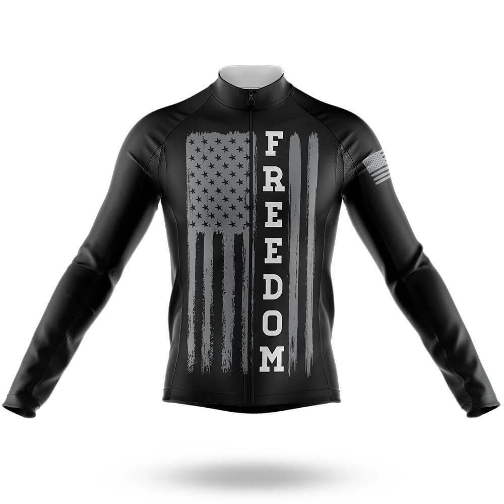 Freedom USA Flag - Men's Cycling Kit-Long Sleeve Jersey-Global Cycling Gear