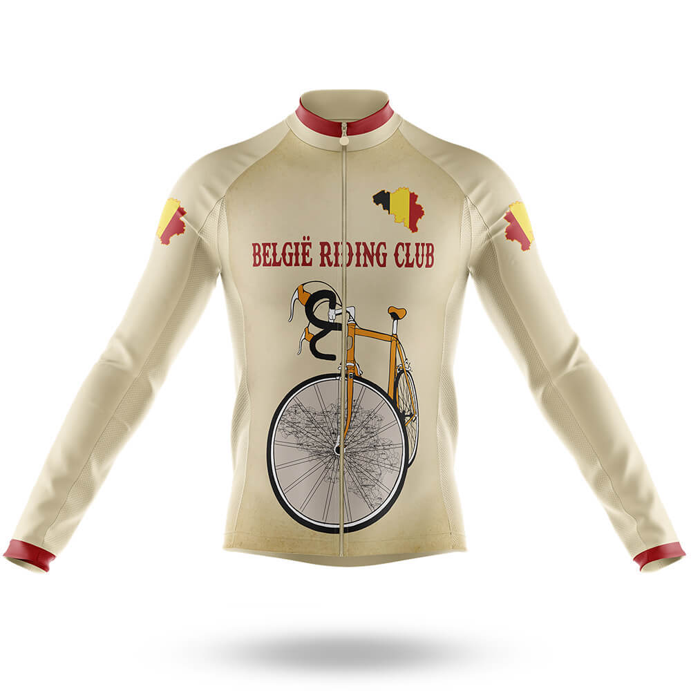 België Riding Club - Men's Cycling Kit-Long Sleeve Jersey-Global Cycling Gear