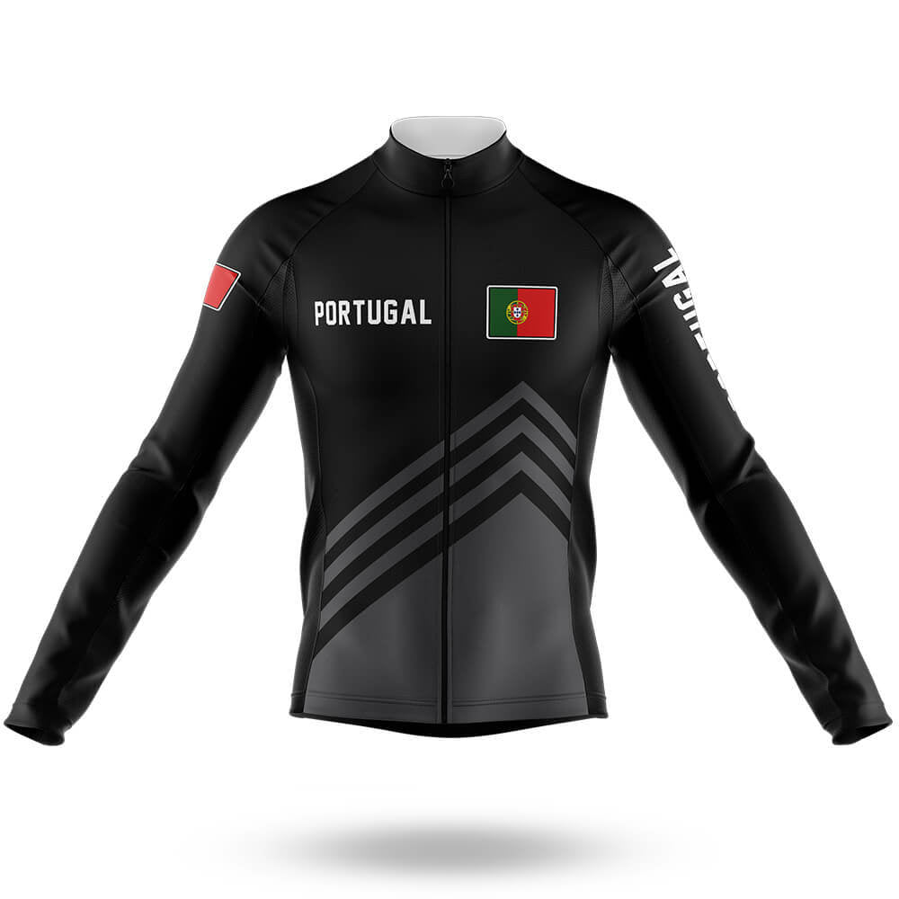 Portugal S5 Black - Men's Cycling Kit-Long Sleeve Jersey-Global Cycling Gear
