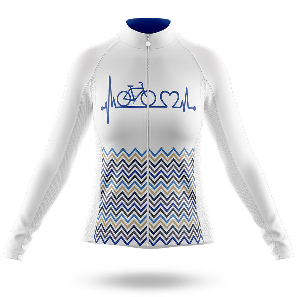 Bike Heart - Women's Cycling Kit-Long Sleeve Jersey-Global Cycling Gear