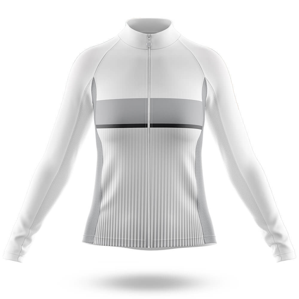 White - Women - Cycling Kit-Long Sleeve Jersey-Global Cycling Gear