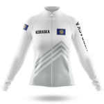 Nebraska S4 White - Women - Cycling Kit-Long Sleeve Jersey-Global Cycling Gear