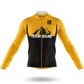 Custom Team Name V3 Black - Men's Cycling Kit-Long Sleeve Jersey-Global Cycling Gear