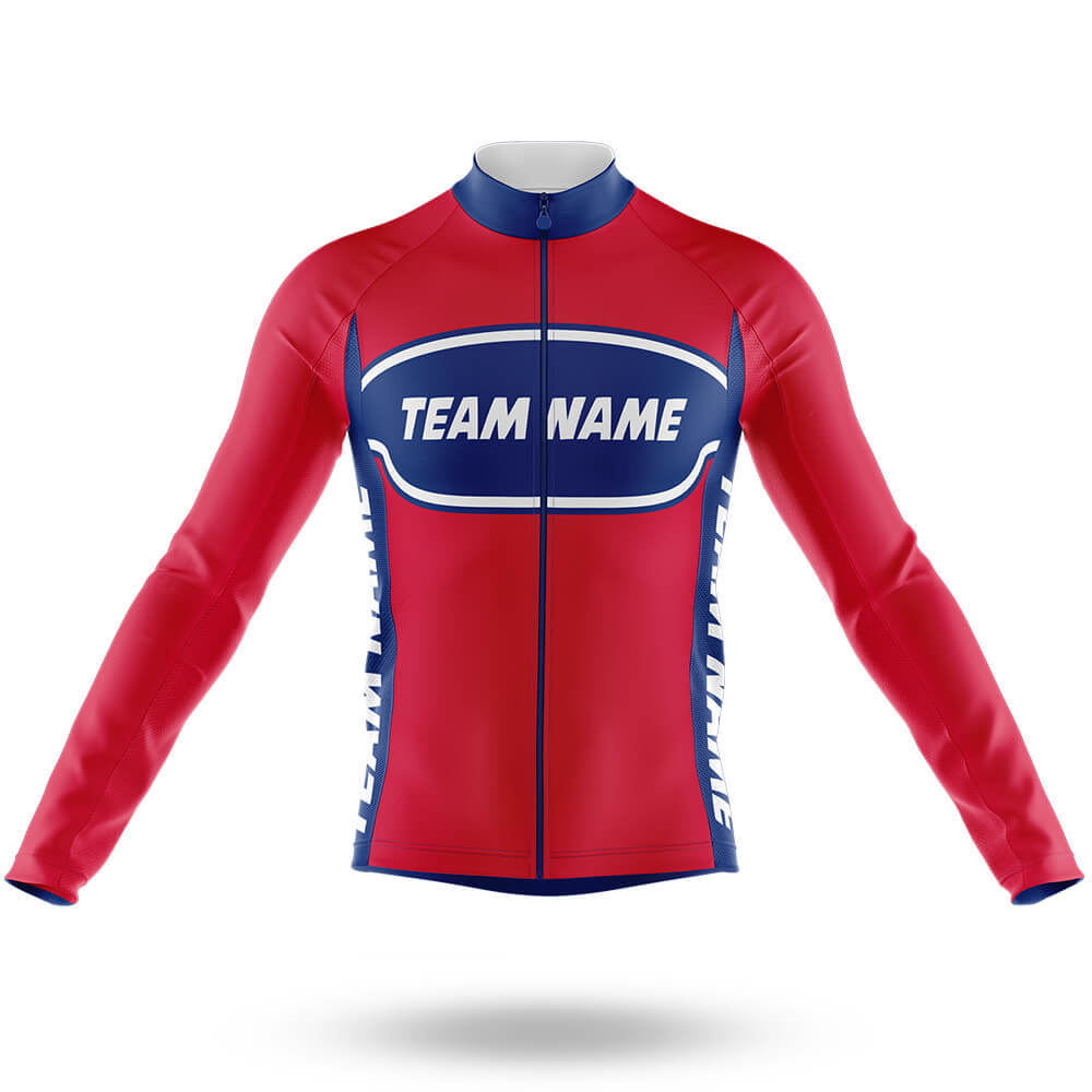 Custom Team Name M30 - Men's Cycling Kit-Long Sleeve Jersey-Global Cycling Gear