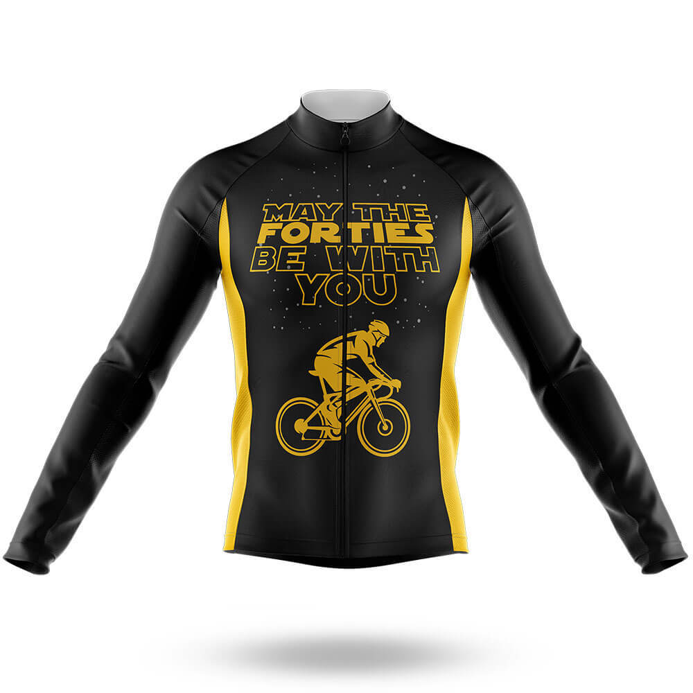 Happy Forties - Men's Cycling Kit-Long Sleeve Jersey-Global Cycling Gear