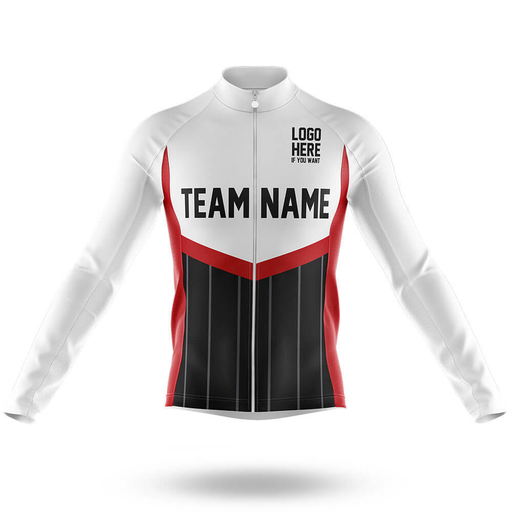 Custom Team Name S11 - Men's Cycling Kit-Long Sleeve Jersey-Global Cycling Gear