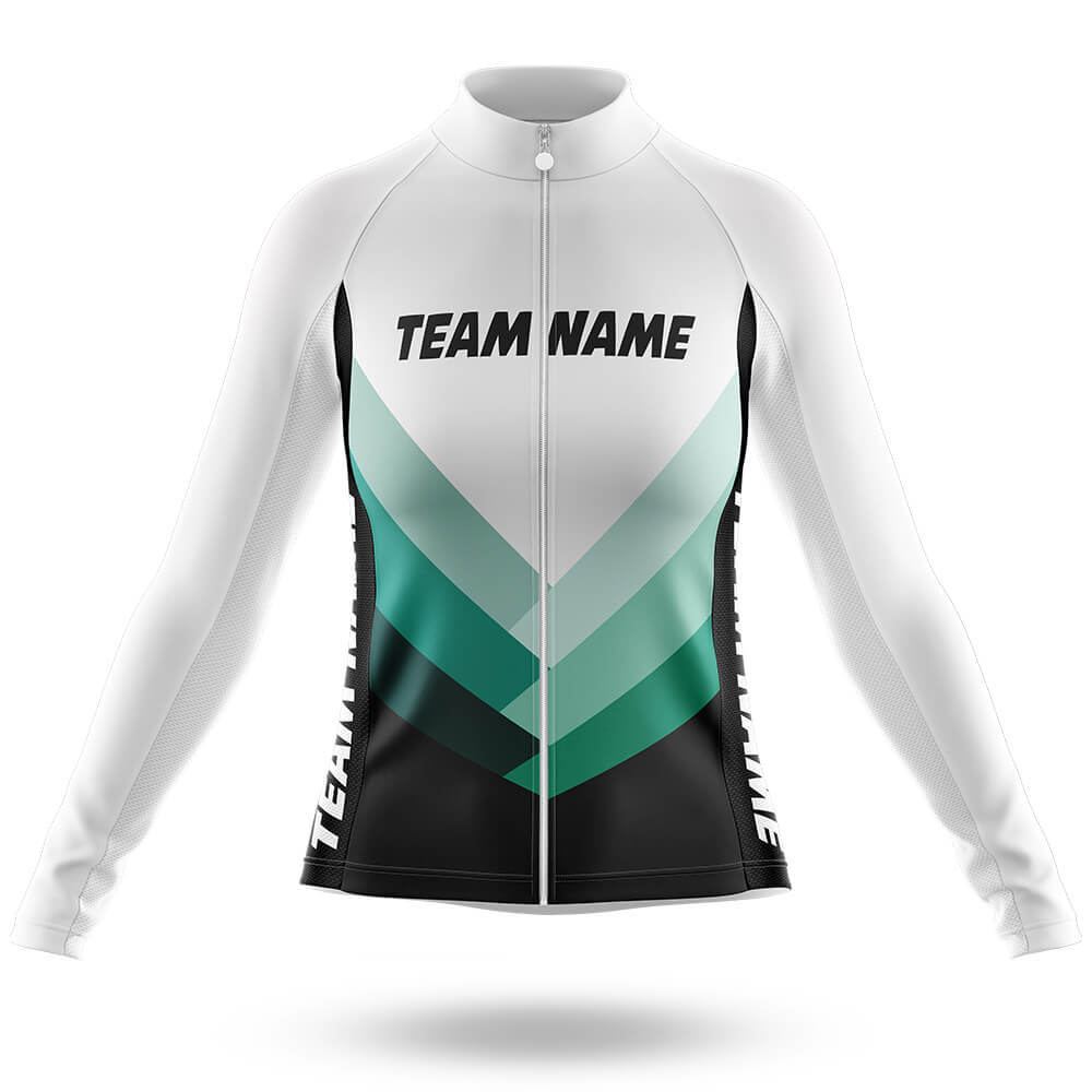 Custom Team Name M12 - Women's Cycling Kit-Long Sleeve Jersey-Global Cycling Gear