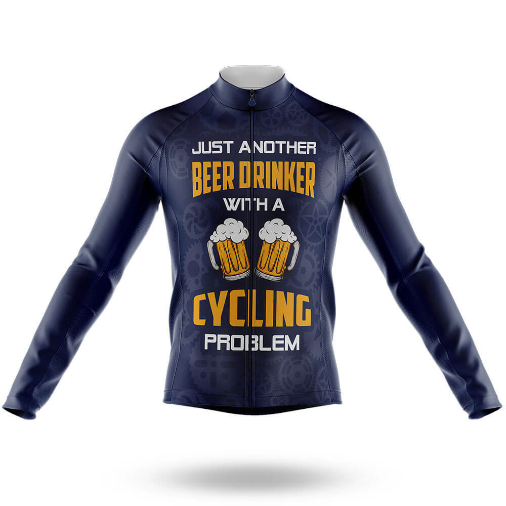 A Beer Drinker V4 - Men's Cycling Kit-Long Sleeve Jersey-Global Cycling Gear