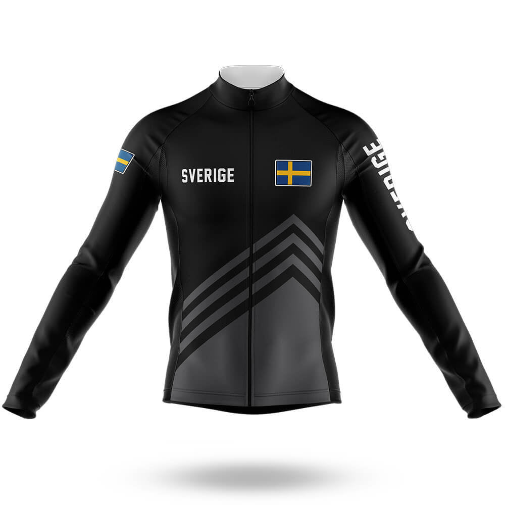 Sverige S5 Black - Men's Cycling Kit-Long Sleeve Jersey-Global Cycling Gear