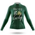 Happy Go Lucky - Women's Cycling Kit-Long Sleeve Jersey-Global Cycling Gear