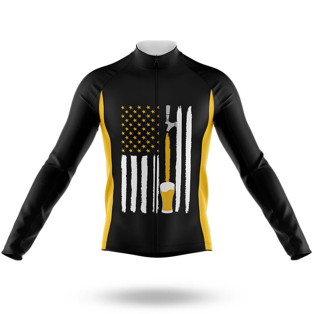 USA Craft Beer - Men's Cycling Kit-Long Sleeve Jersey-Global Cycling Gear