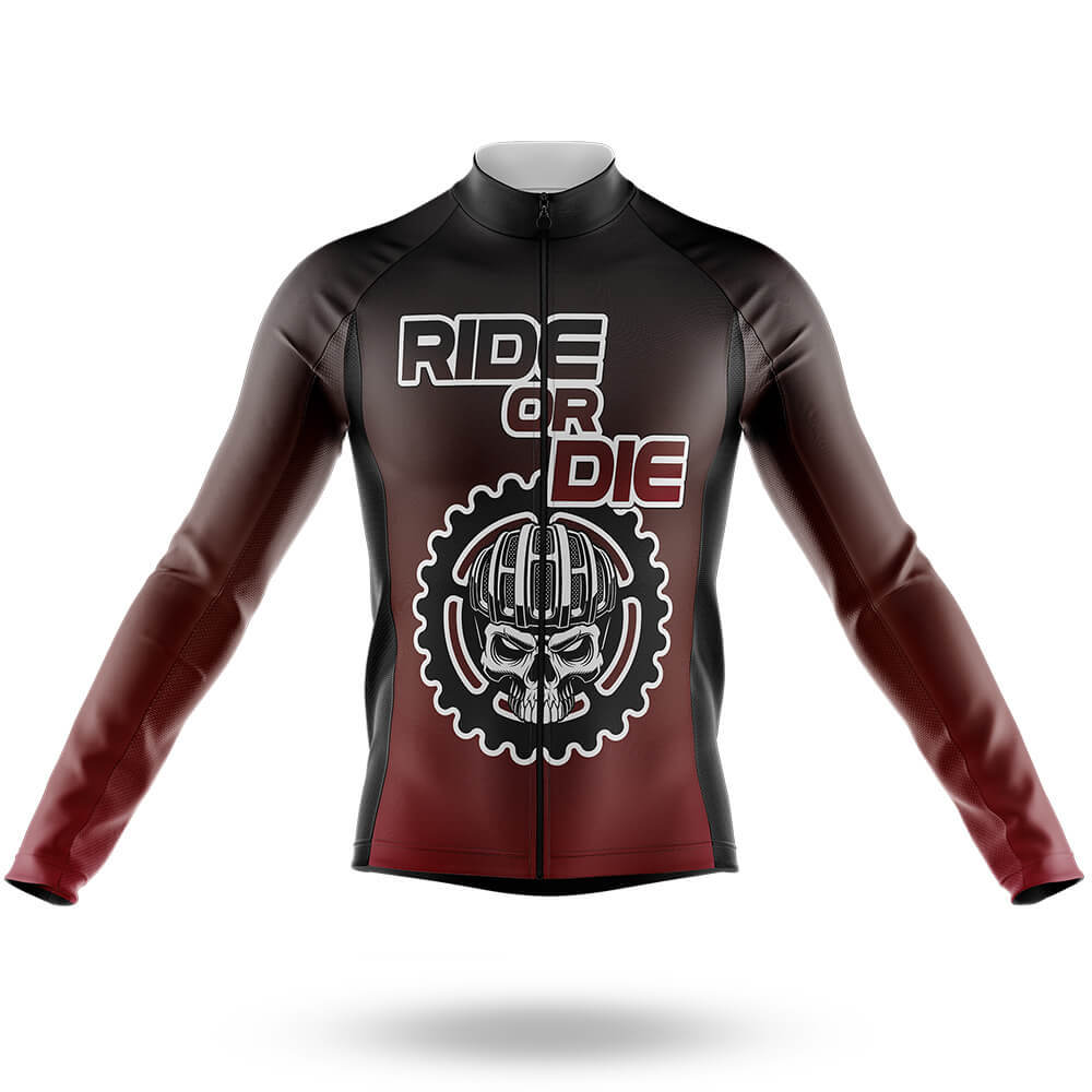 Ride Or Die V7 - Men's Cycling Kit-Long Sleeve Jersey-Global Cycling Gear