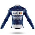 België Xmas - Men's Cycling Kit-Long Sleeve Jersey-Global Cycling Gear