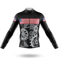 USA Gear - Men's Cycling Kit-Long Sleeve Jersey-Global Cycling Gear