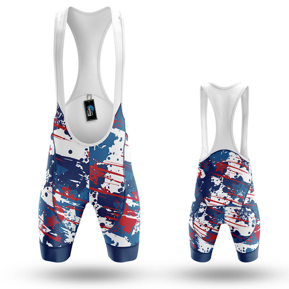 Blue Red White - Men's Cycling Kit-Cycling Bibs-Global Cycling Gear