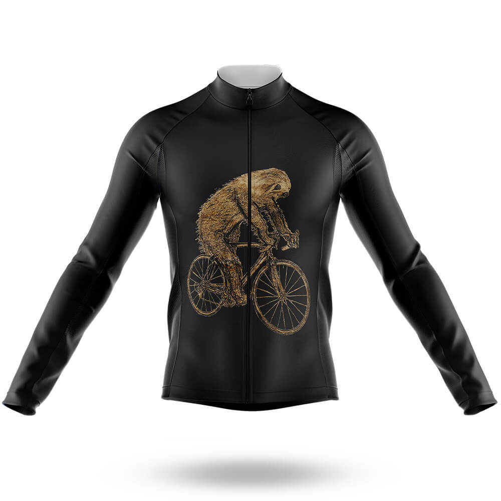 Cycling Sloth - Men's Cycling Kit-Long Sleeve Jersey-Global Cycling Gear