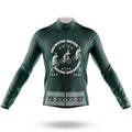 Reindeers On Bikes - Men's Cycling Kit-Long Sleeve Jersey-Global Cycling Gear