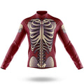 Retro Skeleton - Men's Cycling Kit-Long Sleeve Jersey-Global Cycling Gear