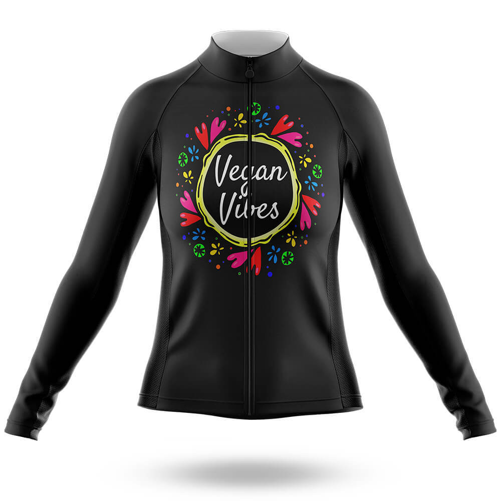 Vegan Vibes - Women's Cycling Kit-Long Sleeve Jersey-Global Cycling Gear