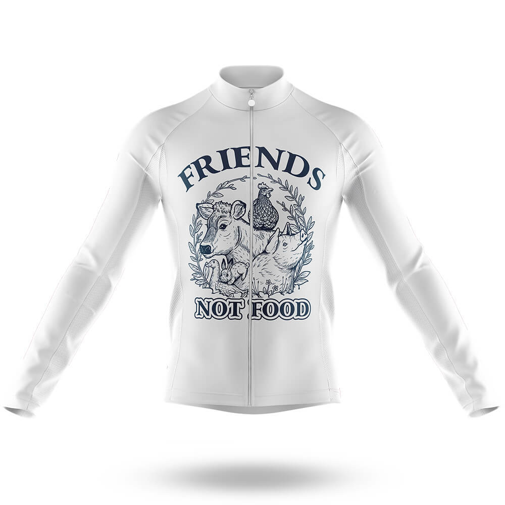 Friends Not Food - Men's Cycling Kit-Long Sleeve Jersey-Global Cycling Gear