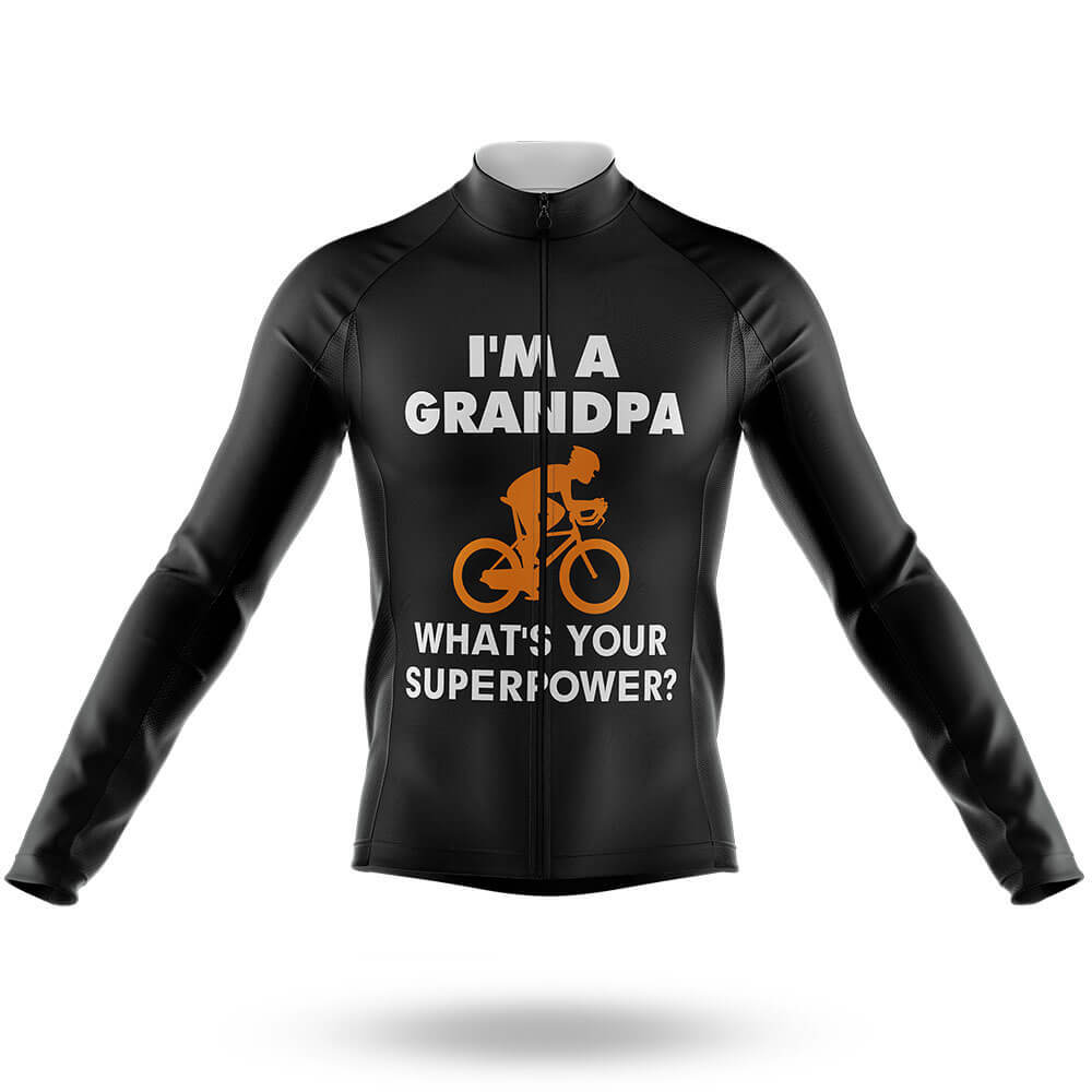 Superpower - Black - Men's Cycling Kit-Long Sleeve Jersey-Global Cycling Gear